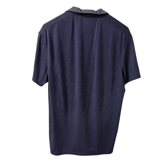 Calvin Klein Performance Mens Striped Polo Shirt Purple‎ Size Large - Picture 7 of 9